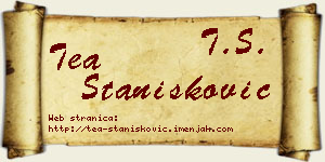 Tea Stanišković vizit kartica